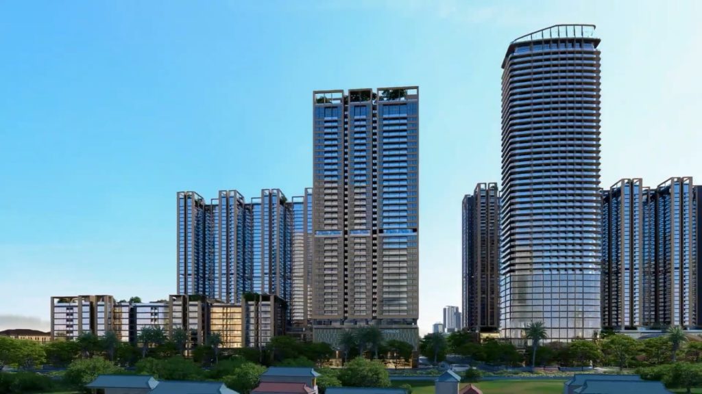 Phối cảnh các tòa chung cư tại dự án Sunshine Grand City Hưng Yên